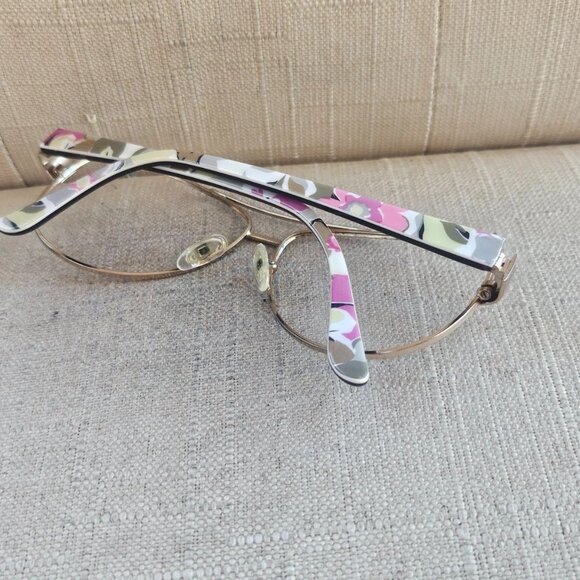 Vera Bradley Women Eyeglasses Sunglasses Frame Gold Tone VB ADRIAN Glasses - Picture 8 of 13